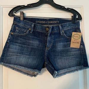 CITIZENS OF HUMANITY Size: 27 blue jeans shorts NWT